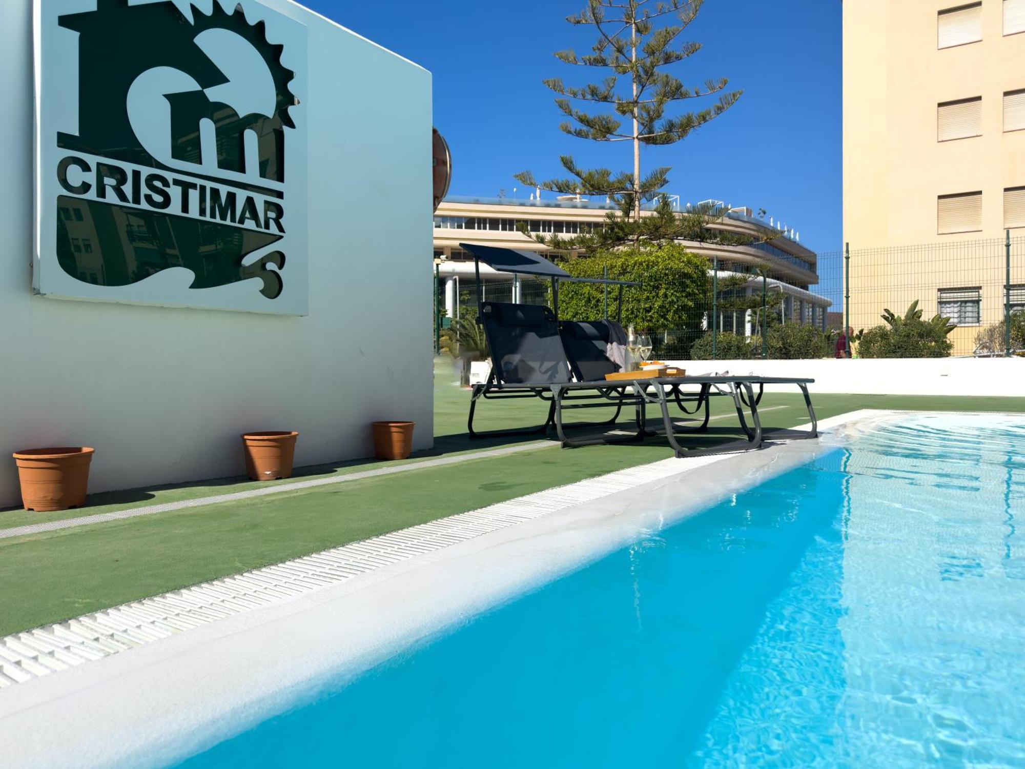 Amazing 3-Bedroom Apartment. Pool And Sea View! 洛斯克里斯蒂亚诺斯 外观 照片